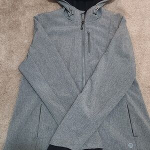 Mondetta Heather Gray Zip-Up Hoodie